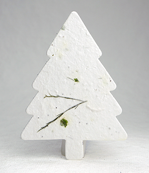 Tree shape seed paper tags