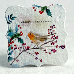 square seed paper tags