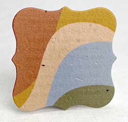 square seed paper tags