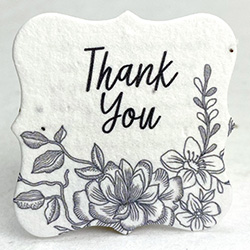 square seed paper tags