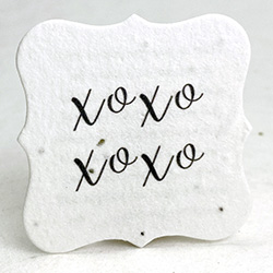 square seed paper tags