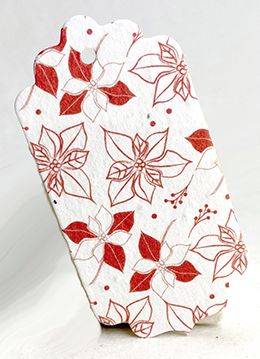 Poinsettia tag