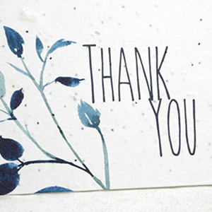 seed paper thank you cards