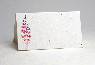 Ruby Red print seed paper place card