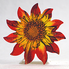 printed seed paper flower  shapes