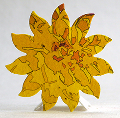 printed seed paper flower  shapes