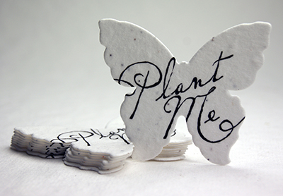 plant me butterfly seed paper